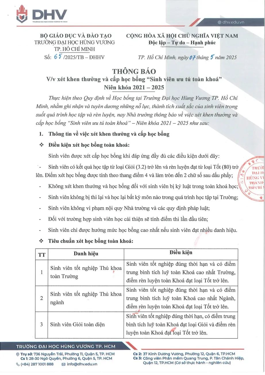 DHV - Trường Đại Học Hùng Vương TPHCM