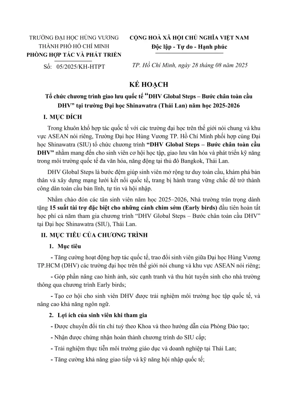 DHV - Trường Đại Học Hùng Vương TPHCM